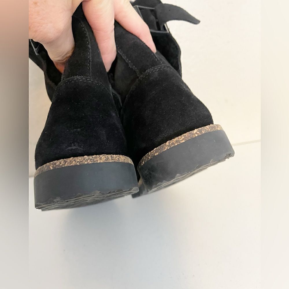 Birkenstock Upsalla Shearling Lined black Sherpa suede Boots 37 - Picture 14 of 15